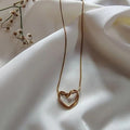 Minimal Heart Necklace