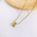 Water Drop Golden Necklace